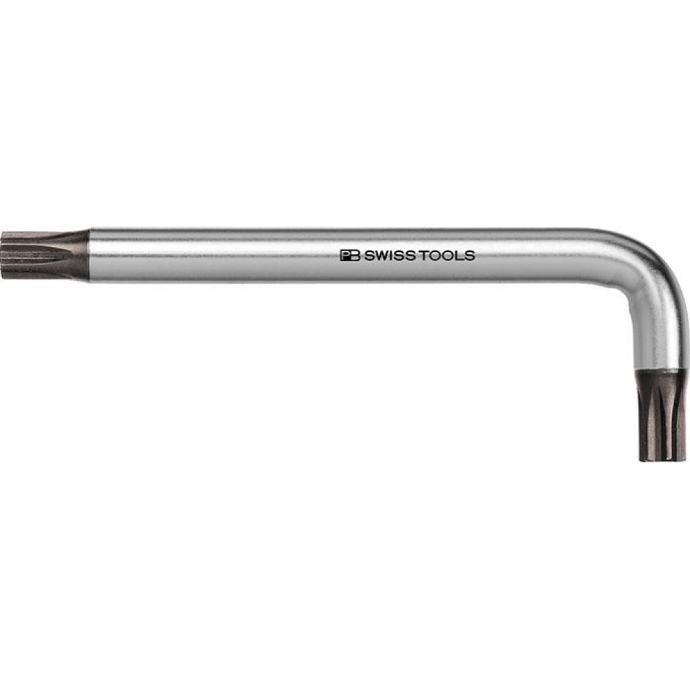 Winkelschraubendreher für TORX-Schrauben, Nr. PB 410 verchromt T10 Swiss Tools