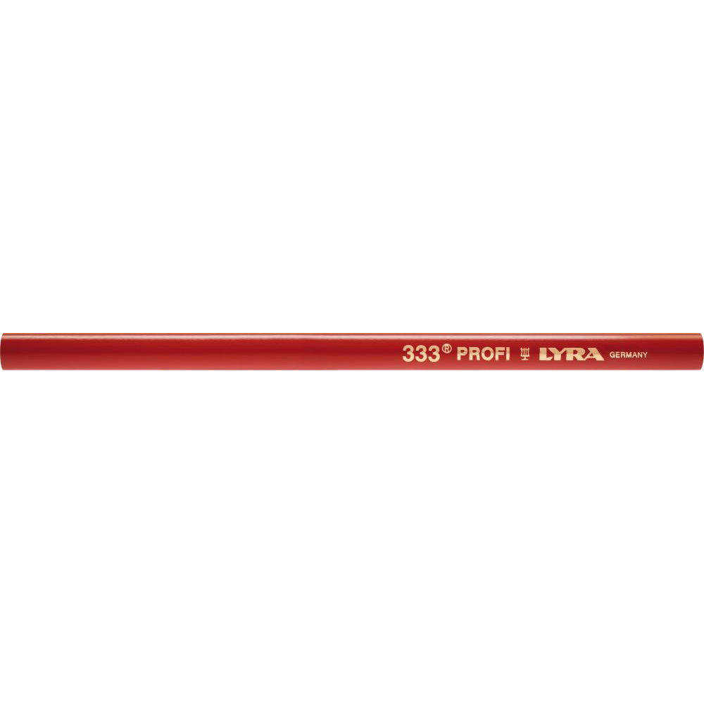 Zimmermannsbleistift 333, einzeln Zimmermanns-Bleistift 333oval rot 24cm LYRA