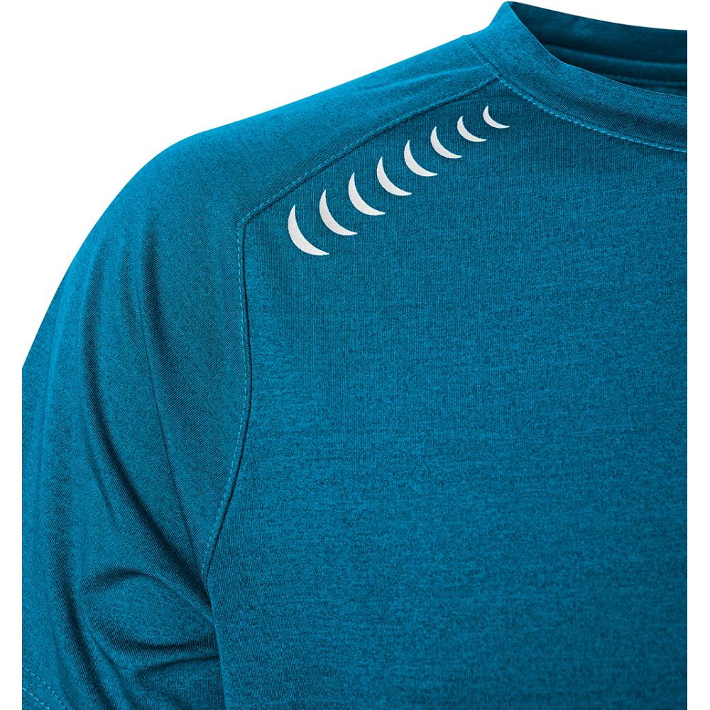 T-Shirt Gr. S Quick Dry petrol/schwarz meliert Fortis Elements
