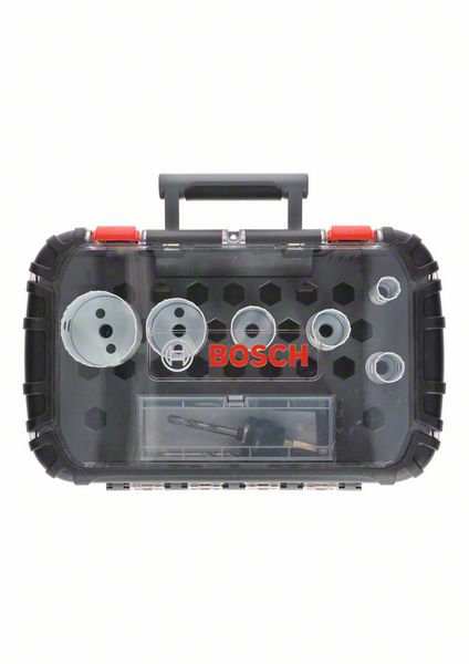 Bosch Lochsägen-Set Progressor for Wood and Metal, 9-teiliges Sanitärset, 20 - 64 mm