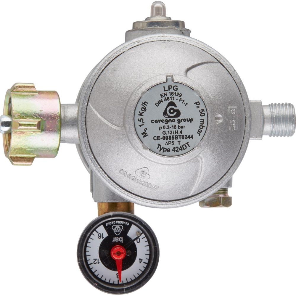 Regler, zweistufig 1 5kg/h,50mbar