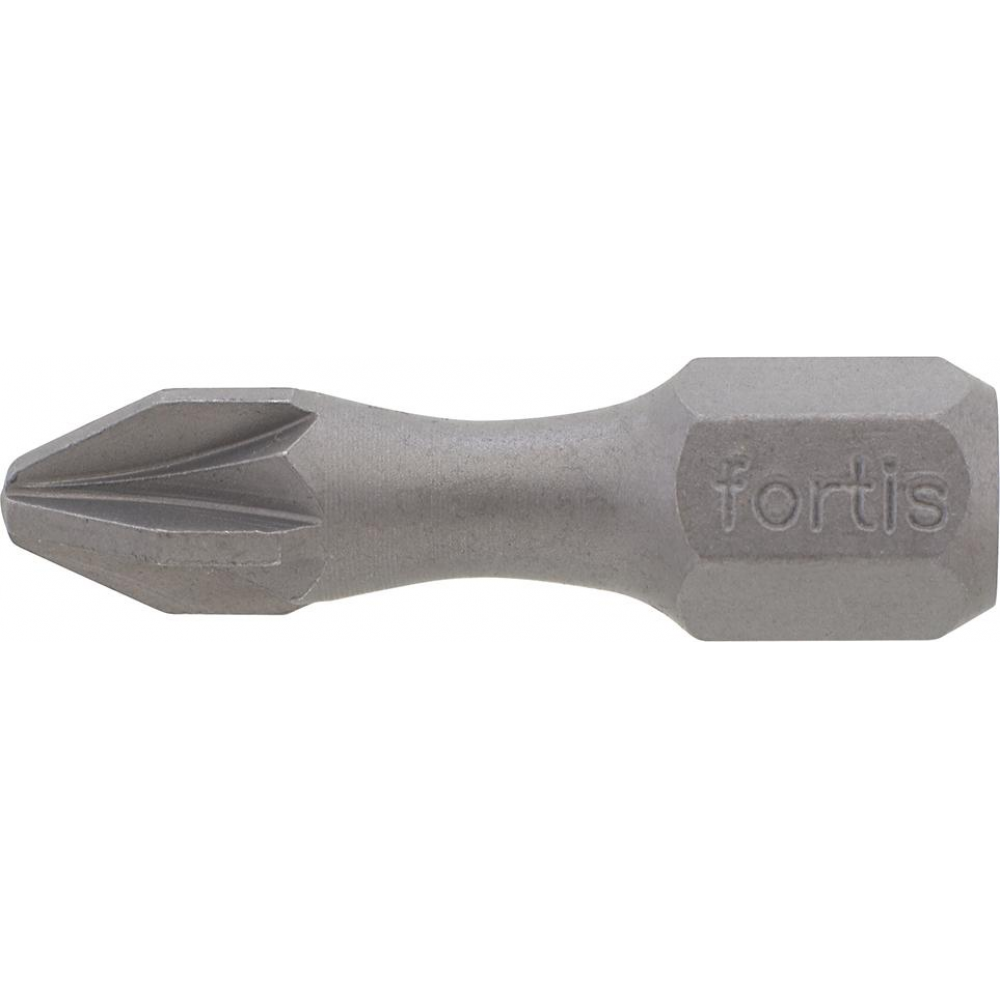 Bit 1/4" für Kreuzschlitz-Schrauben PZ Torsion DIN3126 C6,3 PZ1x25mm 10er Pack FORTIS
