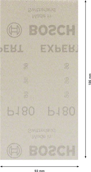 Bosch EXPERT M480 Schleifnetz für Schwingschleifer, 93 x 186 mm, K 180, 50-tlg.