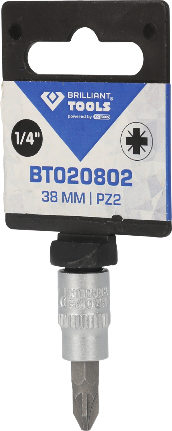 Brilliant Tools  1/4" PZ Kreuzschlitz Bit-Stecknuss, PZ2