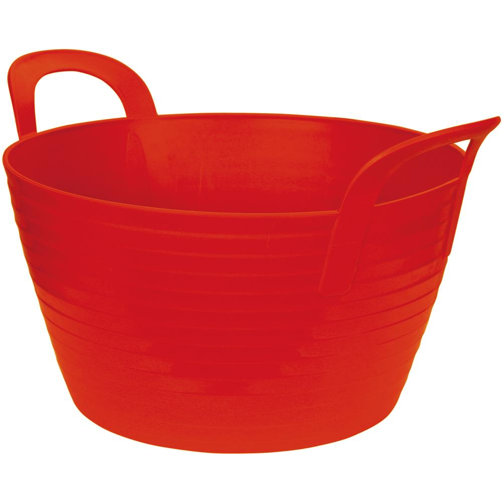 Flexibler Trog Flex Bag, tiefe Ausführung rot 12 ltr