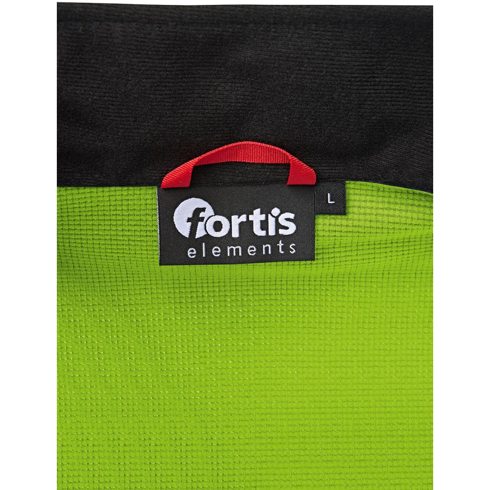 Fleecepullover Gr. L lime/schwarz meliert Fortis Elements