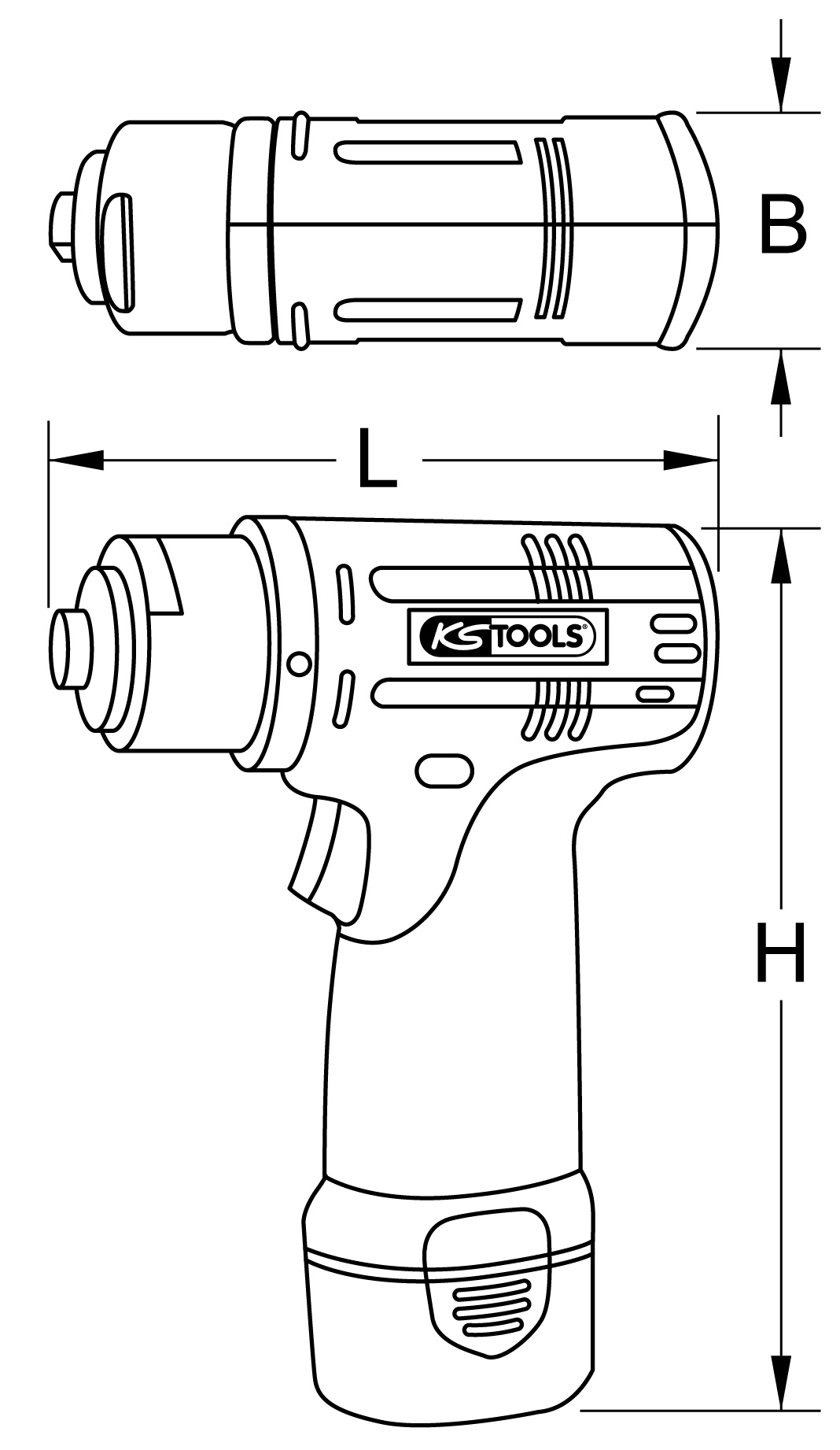 KSTOOLS Akku-Schleifmaschine, 3.200 U/min 10,8V, mit 1 Akku und 1 Ladegerät