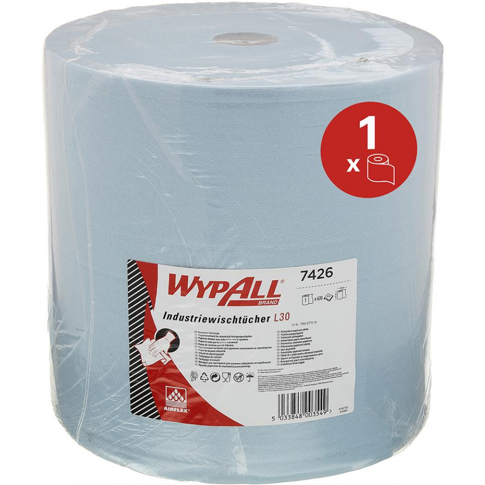 Wischtuch WYPALL L40 L30 Wischtücher 33x38cm blau 750 Blatt