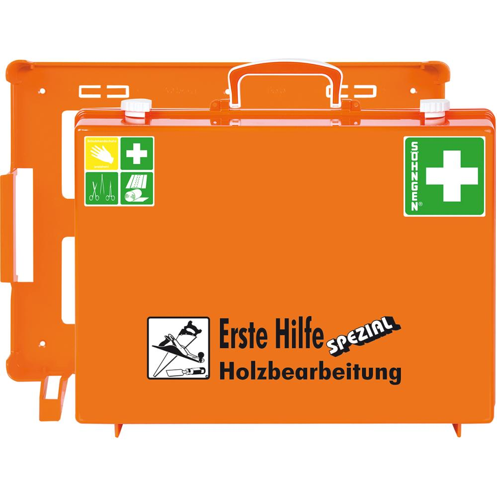 Erste-Hilfe-Koffer Spezial Erste Hilfe-Koffer MT-CD Holzbearbeitung, orange