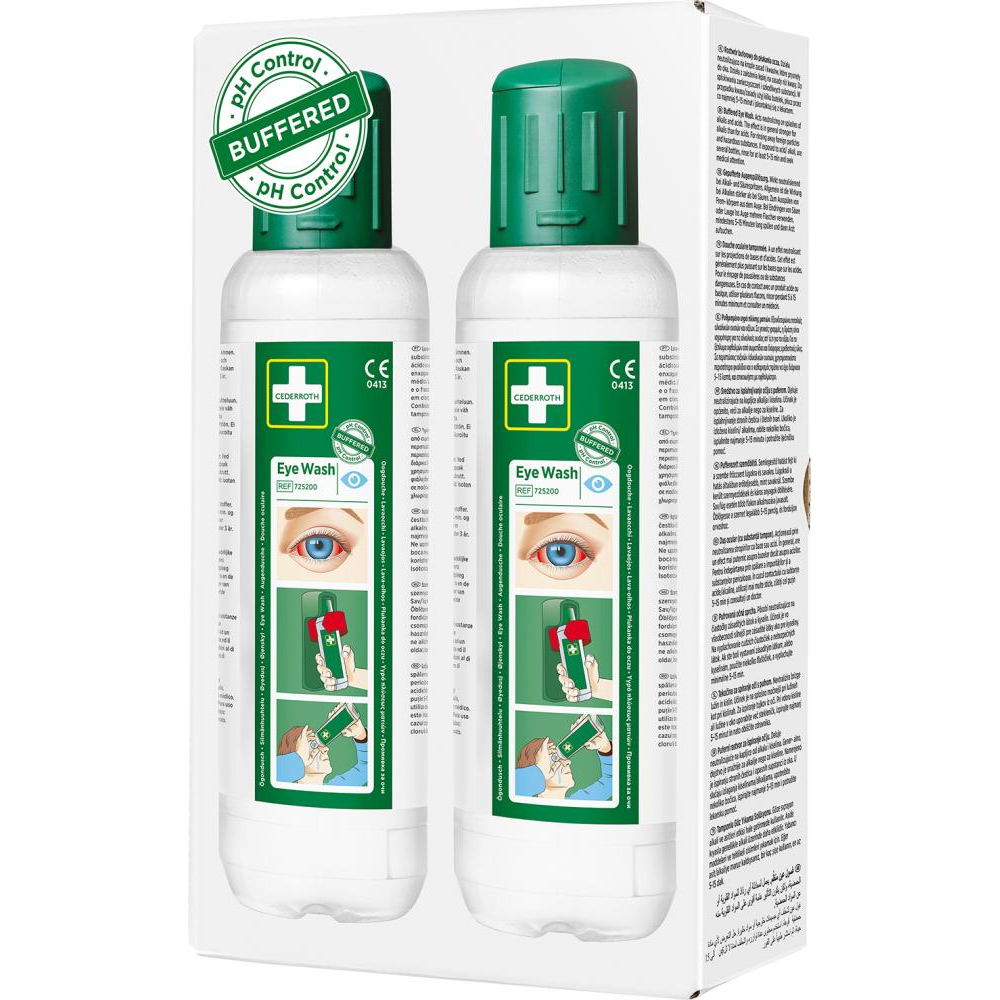 Augenspülstation Augenspülung 2x500ml Flaschen