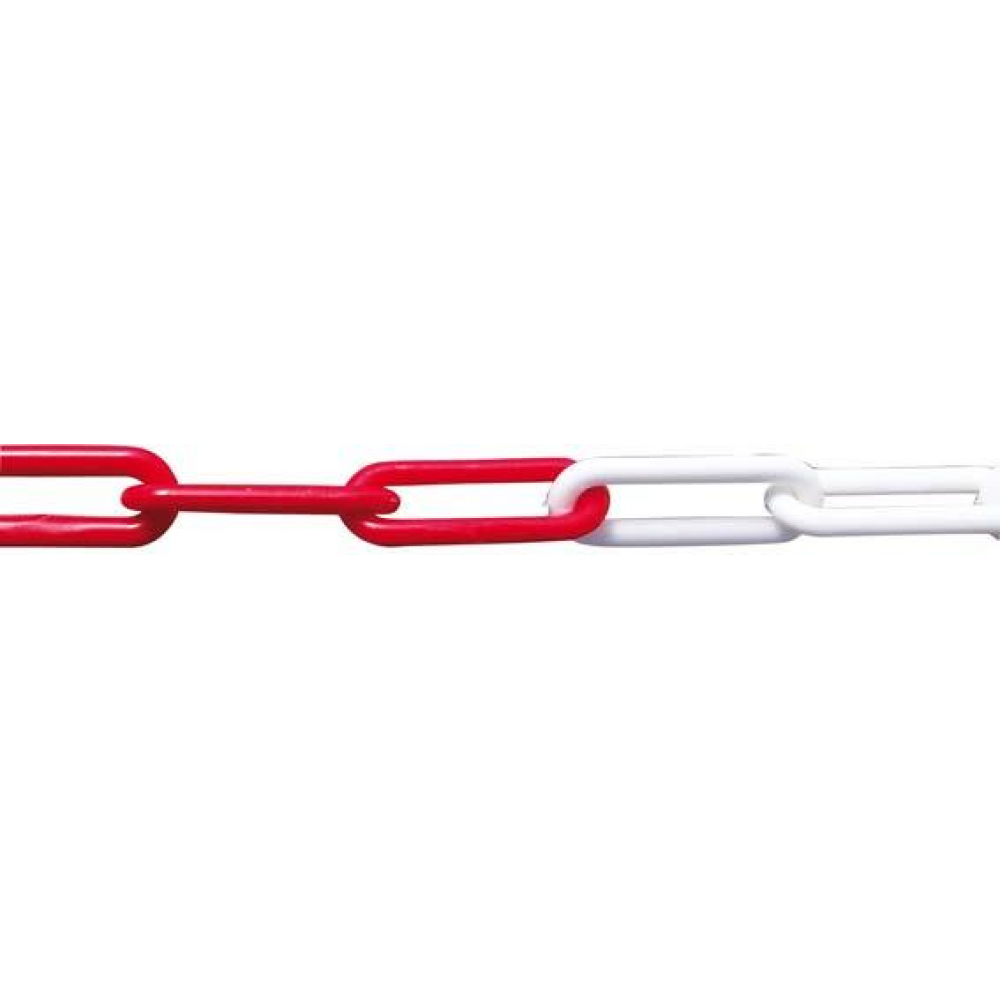 Kunststoffkette 6,0 m Polyethylen rot/weiß Polyb. PÖSAMO