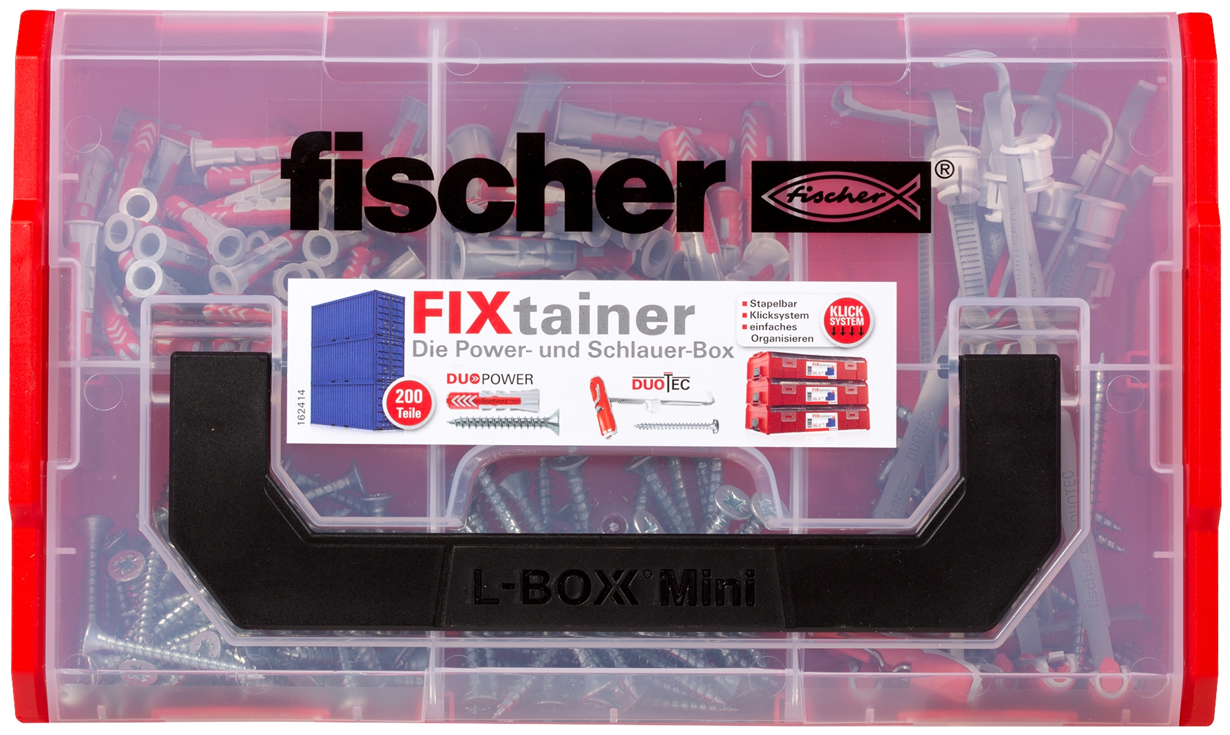 Fischer FixTainer Power- und Schlauer-Box. Fischer FixTainer - mit dem Duo aus Power und Schlauer