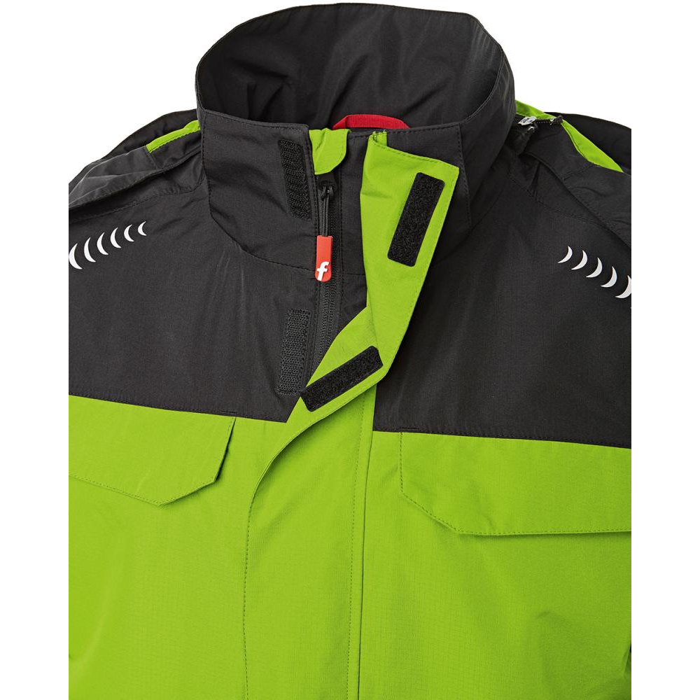 Regenjacke Gr. 4XL lime/schwarz Fortis Elements