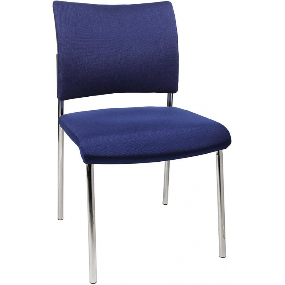 Besucherstuhl Modell Visit 10 Bes.-Stuhl Visit10 m.Polster,blau