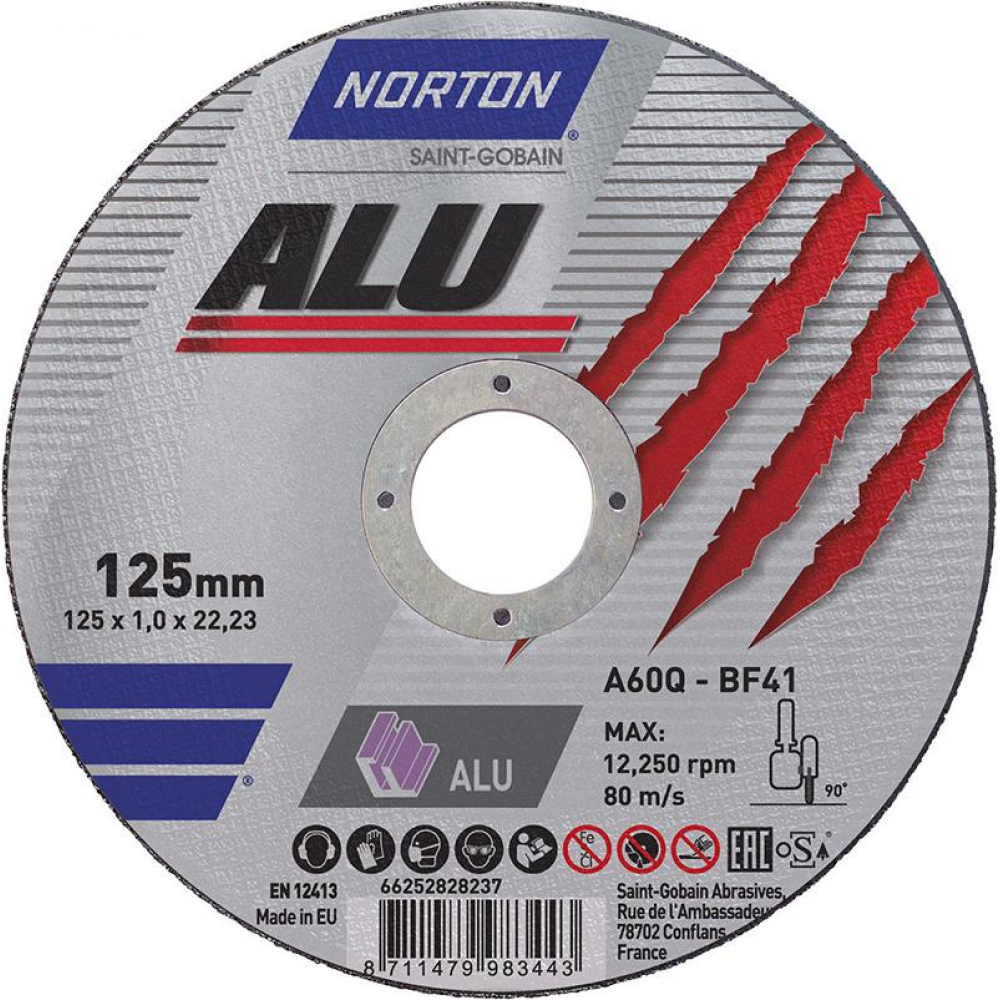 Trennscheibe ALU gerade 125x1,0 mm
