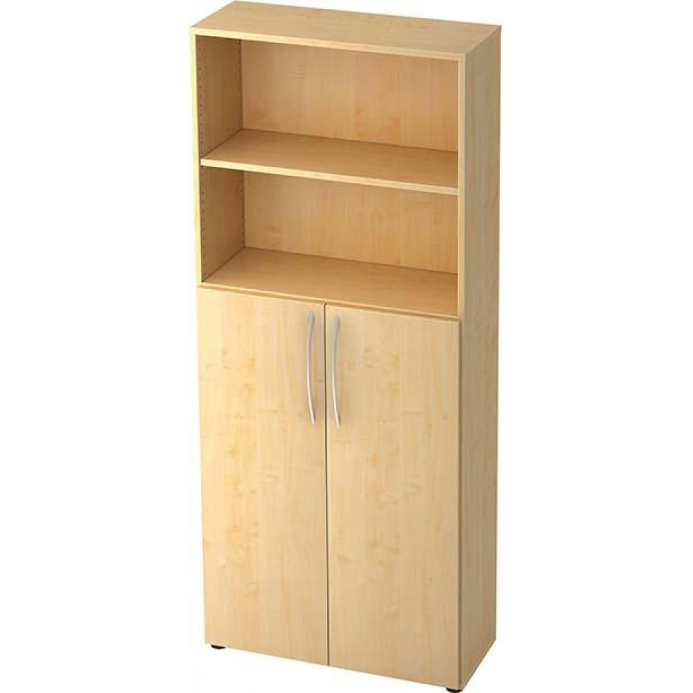 Schrank, Türen unten, 5 Ordnerhöhen OH Tür Ahorn