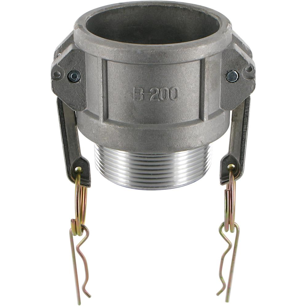 Kamlok-Kupplung, Mutterteil Typ B, mit Außengewinde Kamlok DN20 AG, 3/4 Alu"