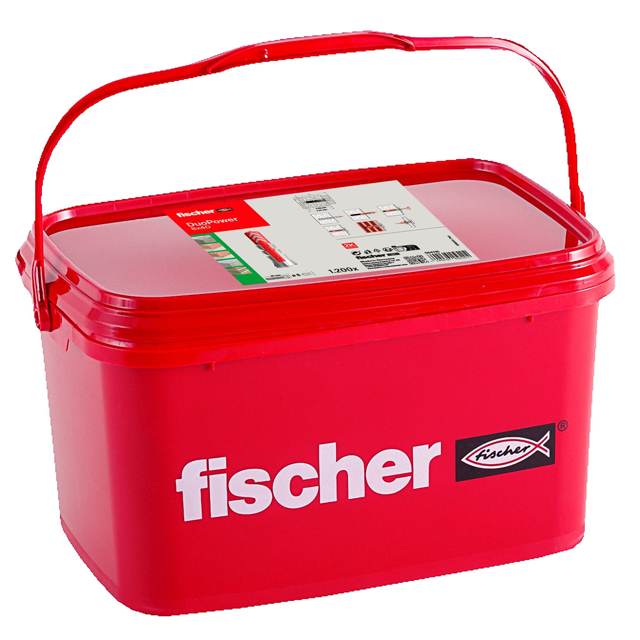 Fischer DuoPower 8x40 Eimer (1.200). Das Duo aus Power und Schlauer