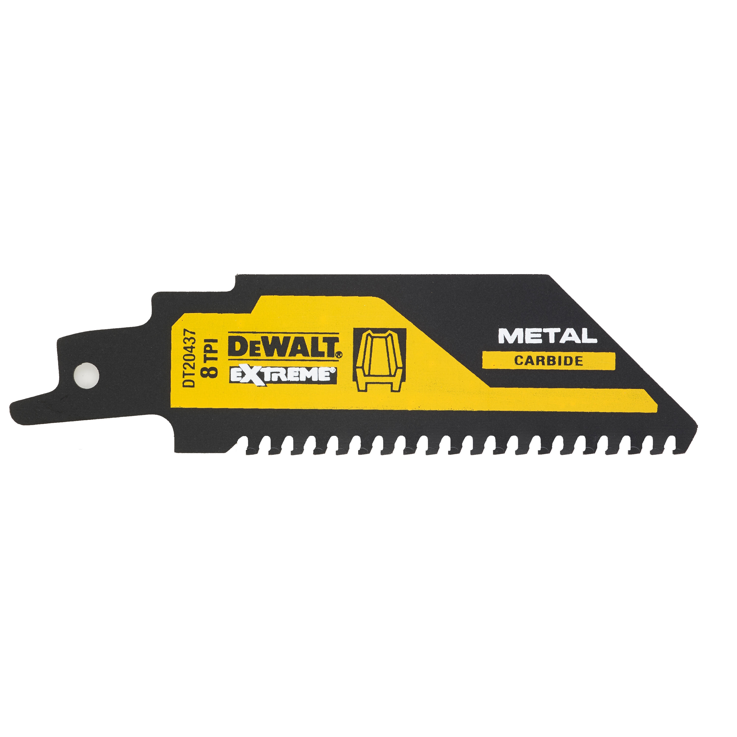 Dewalt DT20437-QZ,  Carbide Saebelsaegeblatt Metall 102mm, Carbide Saebelsaegeblatt fuer Metall 102mm 8TPI, 1 Stueck