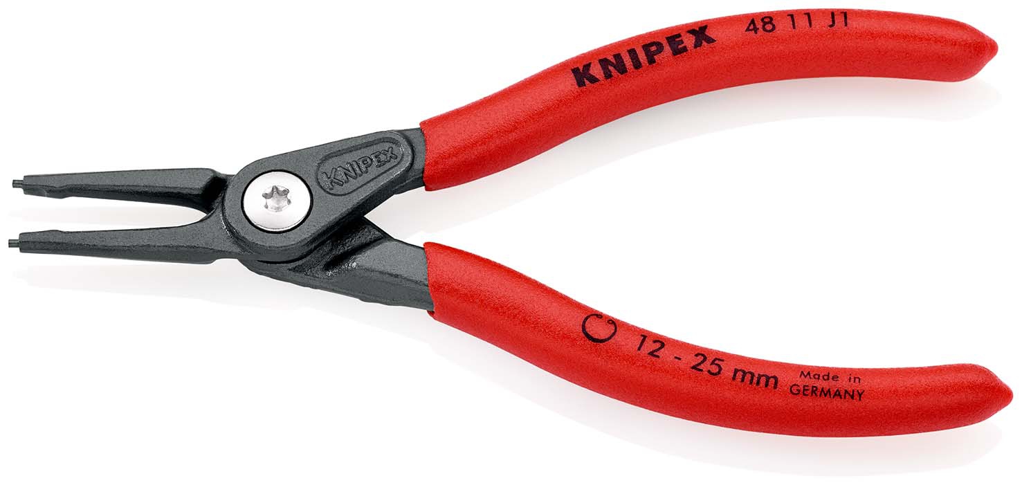 Sicherungsringzange innen gerade grau atramentiertJ1 mmKNIPEX