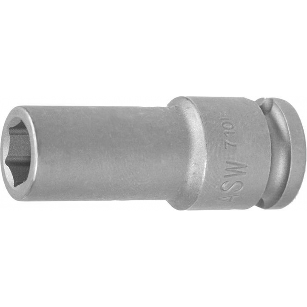 Kraft-Steckschlüssel-Einsatz 3/8", lang Kraft- Steckschlüsseleinsatz 13mm" ASW