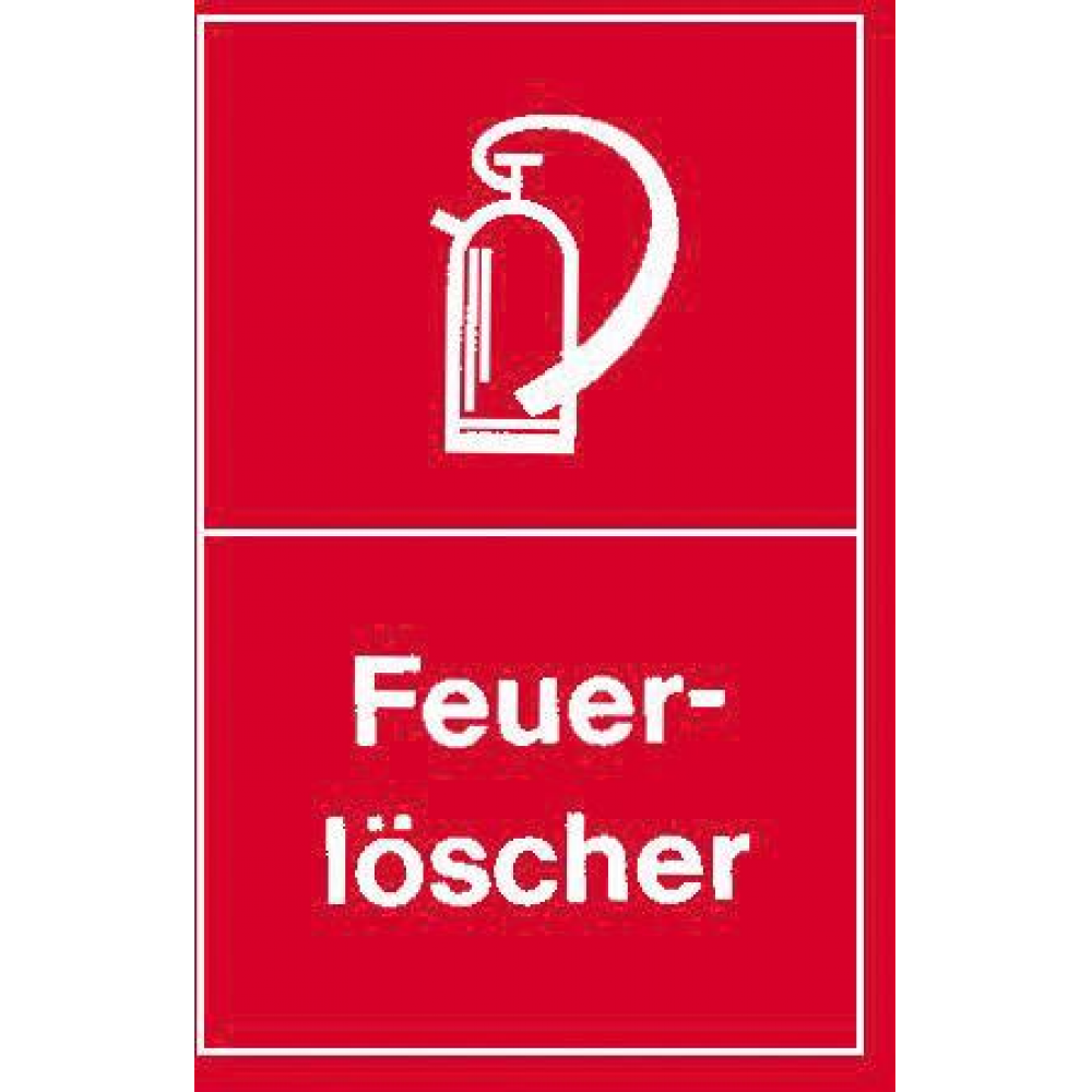Warnschild "Feuerlöscher" 250x150mm