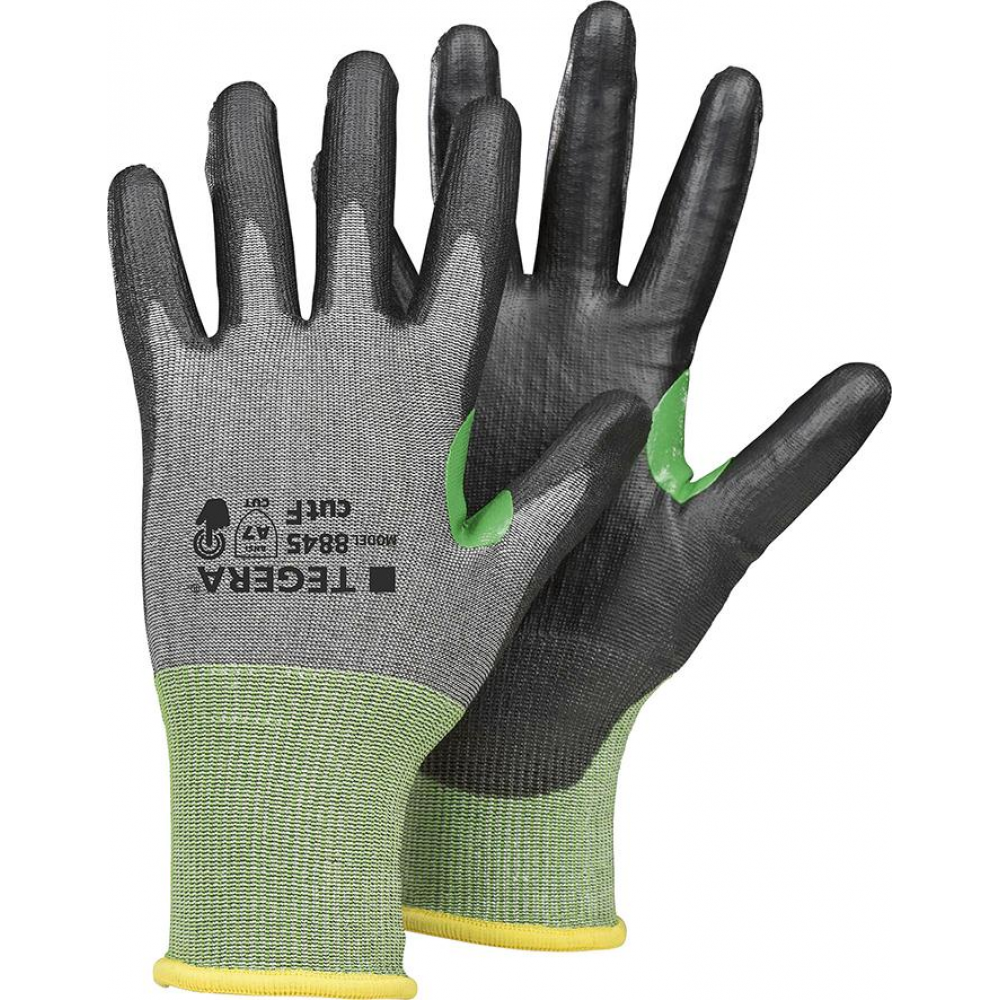 Schnittschutzhandschuh TEGERA 8845 Handschuh CUT F CRF, OMNI 18G, Gr 5. by, EJENDALS