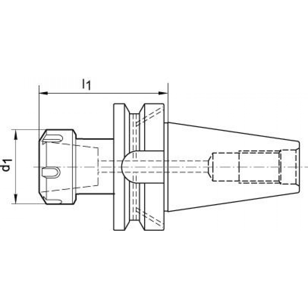 Spannzangenfutter ER JISB6339AD A100 BT40- ER32 FORTIS