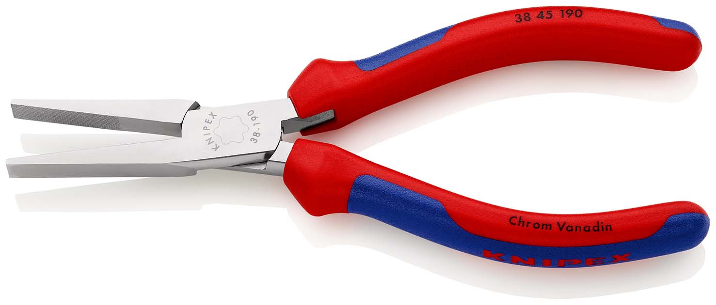 KNIPEX 38 45 190 Mechanikerzange mit Mehrkomponenten-Hüllen verchromt 190 mm