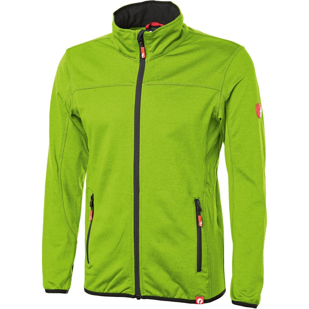 Tech-Fleecejacke Gr. 3XL lime/schwarz meliert Fortis Elements
