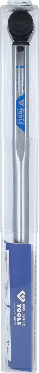 Brilliant Tools  1/2" Drehmomentschlüssel mit Drehknopf-Umsteck-Ratschenkopf, 60 - 320 Nm