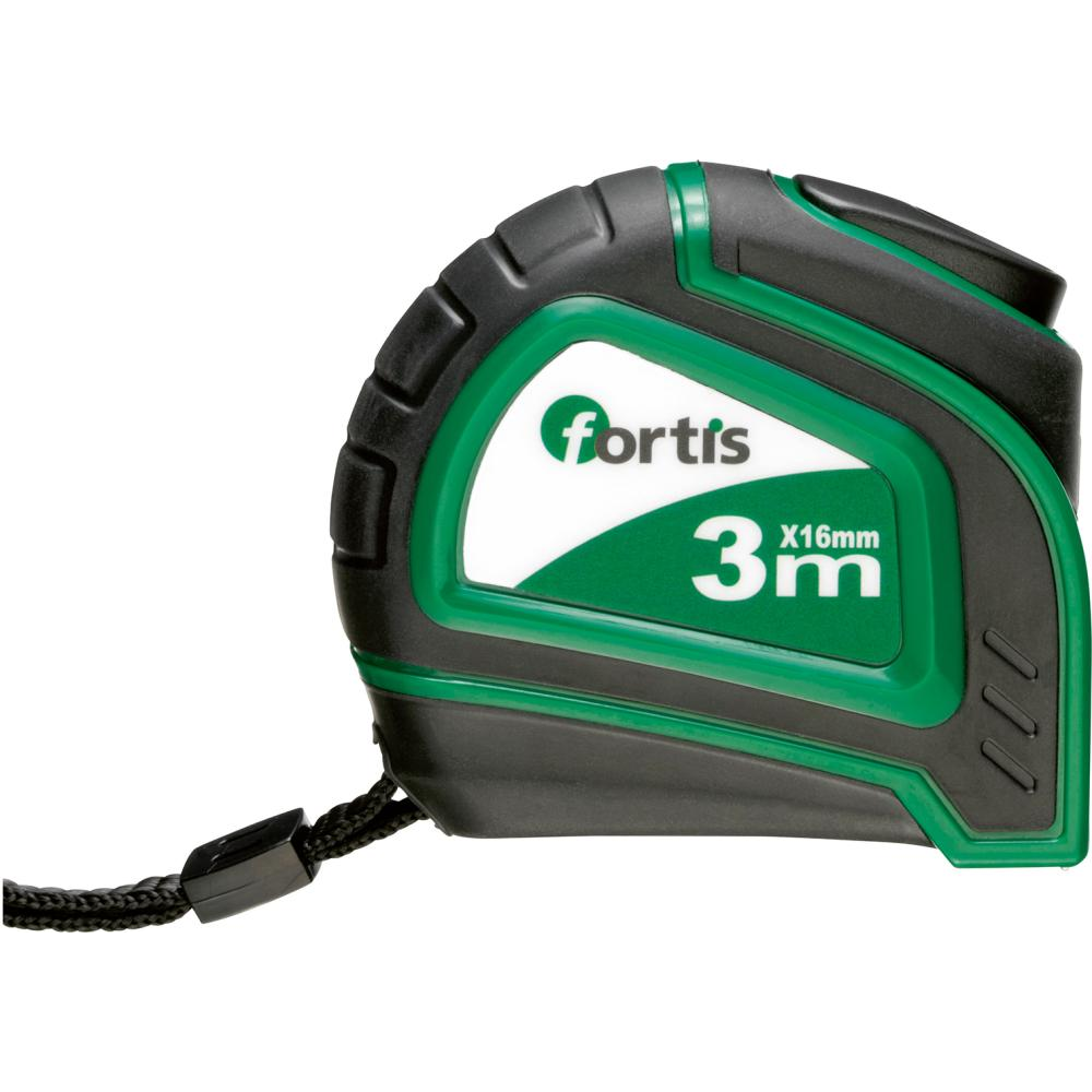 Taschenbandmaß mit Bandstopp 3mx16 mm FORTIS