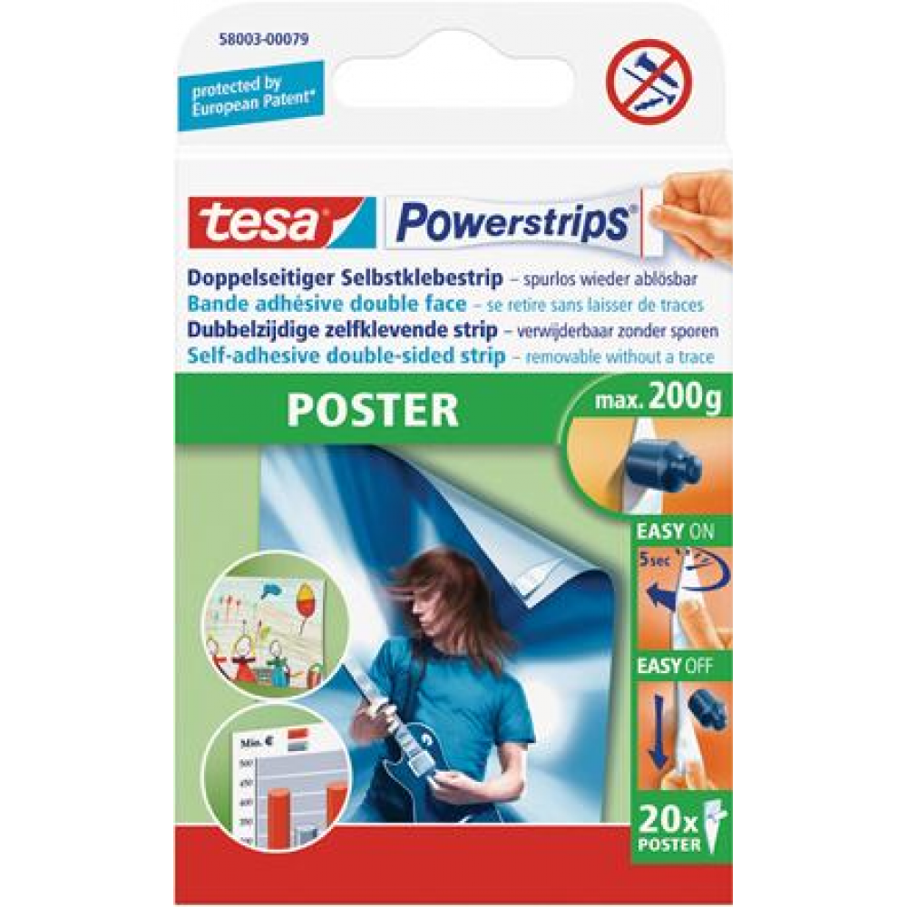 tesa Powerstrips, Poster