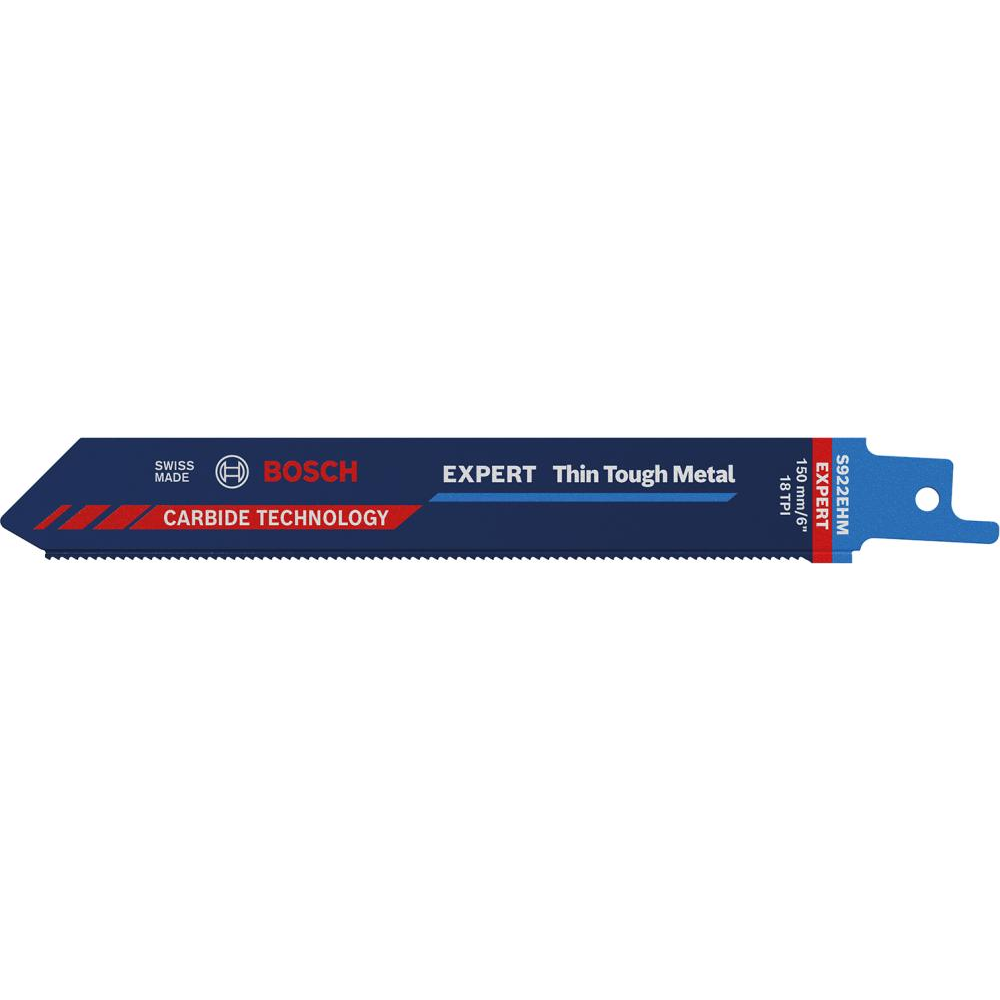 Säbelsägeblatt S 922 EHM für rostfreien Stahl EXPERT Bosch VE  1 Stück Thin Tough Metal