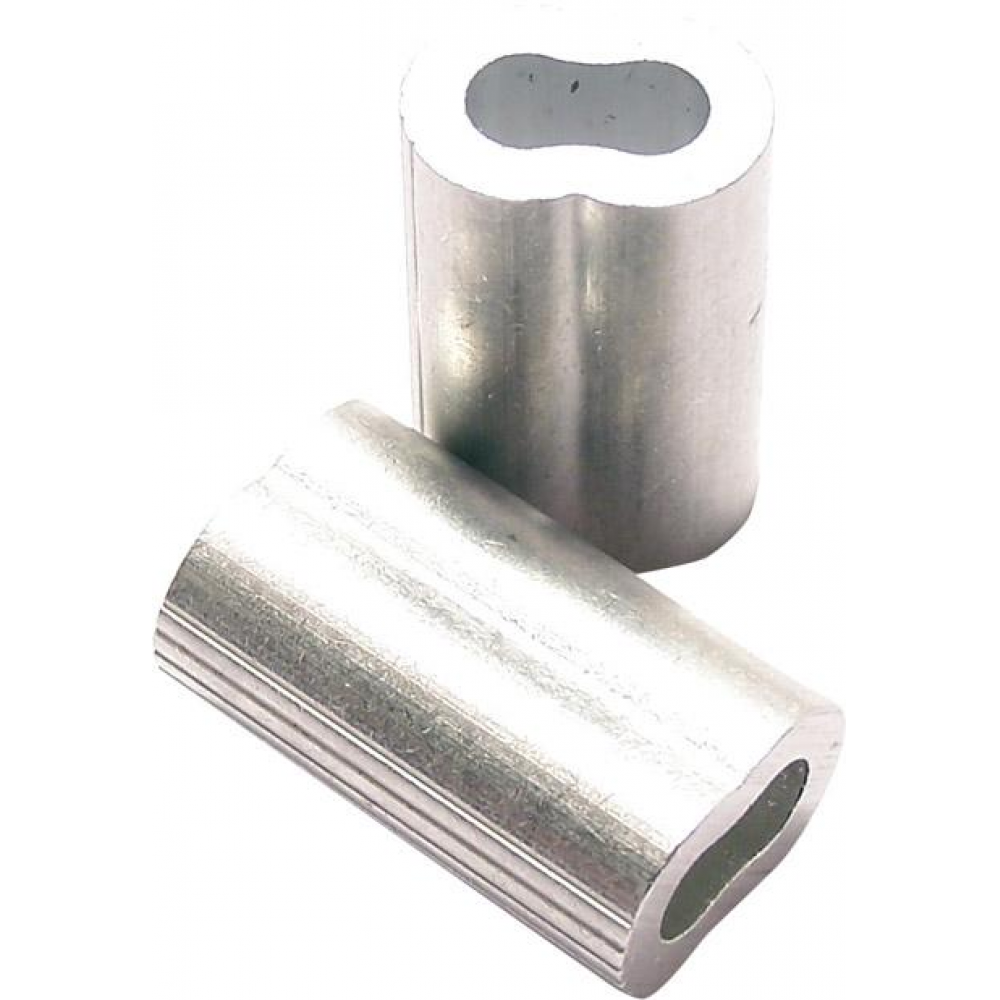 Sicherheitspressklemme 4,0mm Drahtseil Alu-Pressklemme PÖSAMO a20St