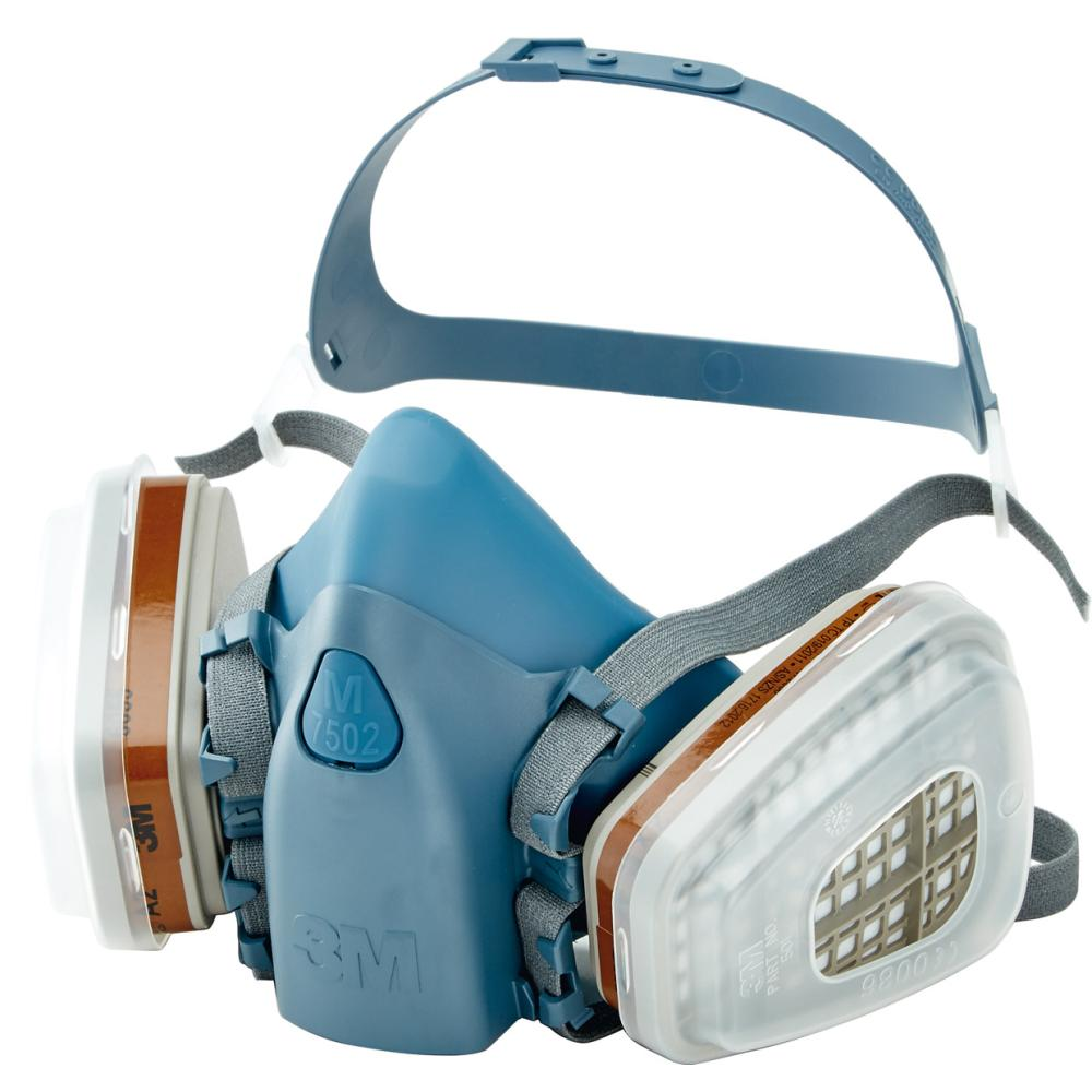 3M Gase- & Dämpfe-Maskenset 7523M / 7523L Maskenset mit Maske 7502 Filter, A2P3R