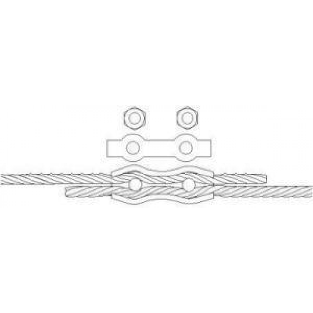 Duplexklemme 2,0mmx30 M4 verzinkt PÖSAMO SB