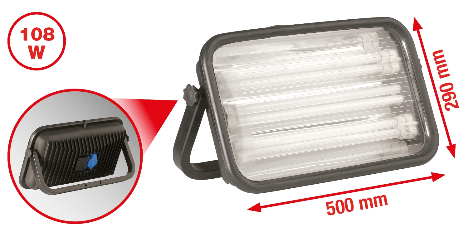 KSTOOLS Profi-Kaltlicht-Arbeitsleuchte 108 Watt