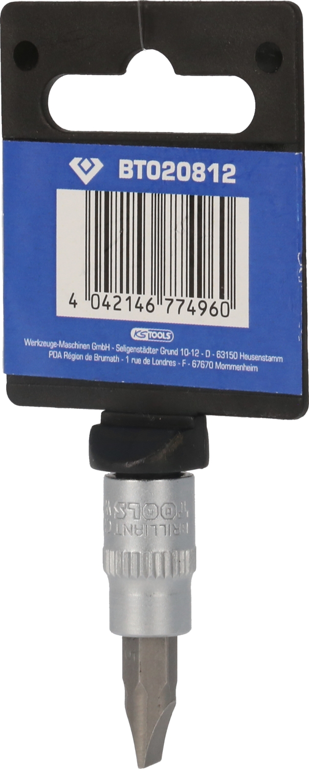 Brilliant Tools  1/4" Schlitz Bit-Stecknuss, 1,2 x 6,5 mm