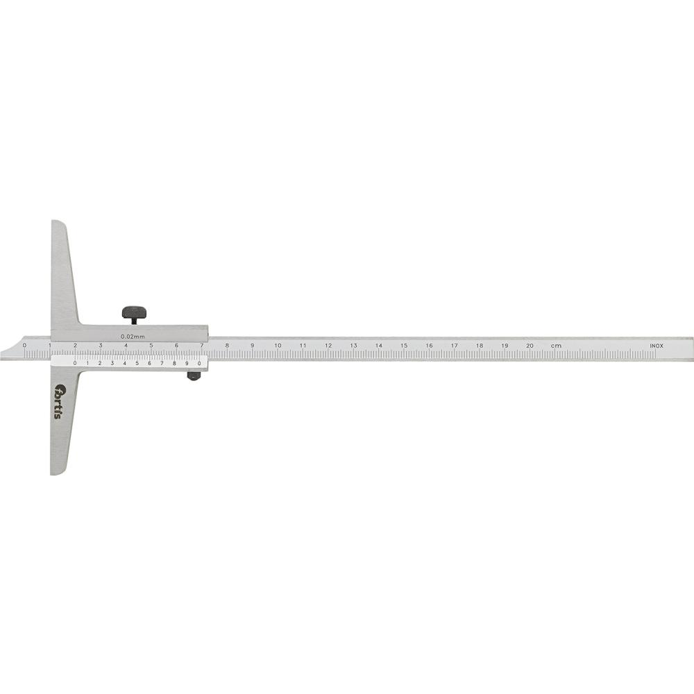 Tiefenmessschieber 200mm 1/50 FORTIS