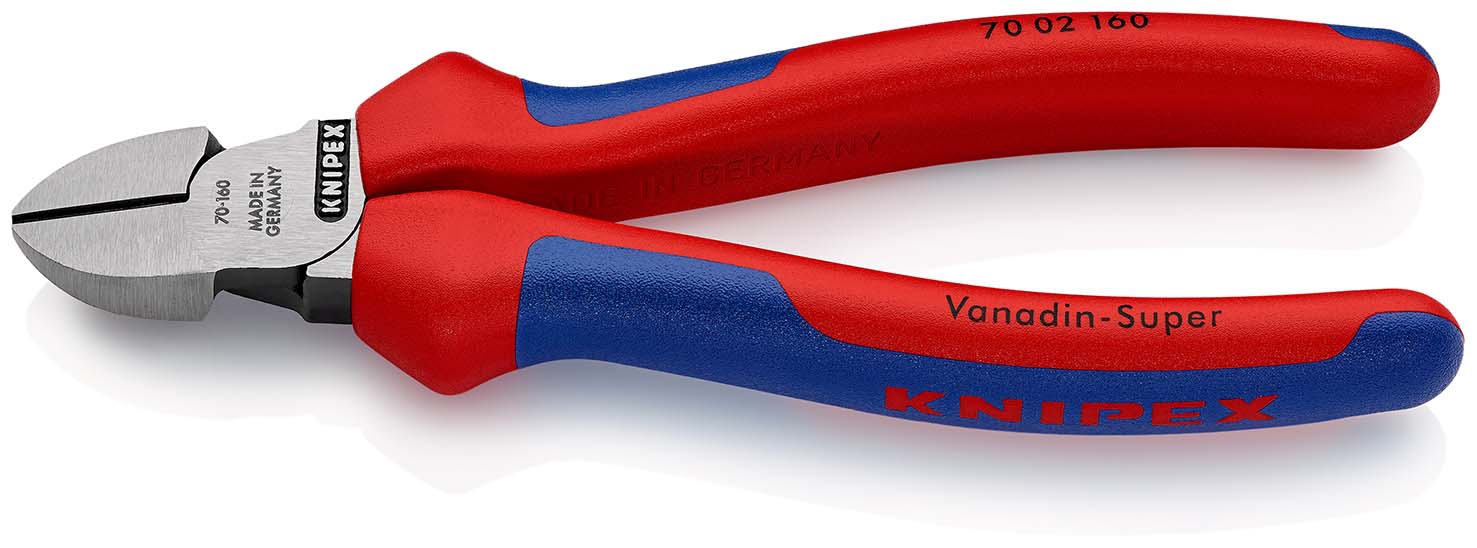 Seitenschneider poliert mitMehrkomponenten-Griffen160mm KNIPEX