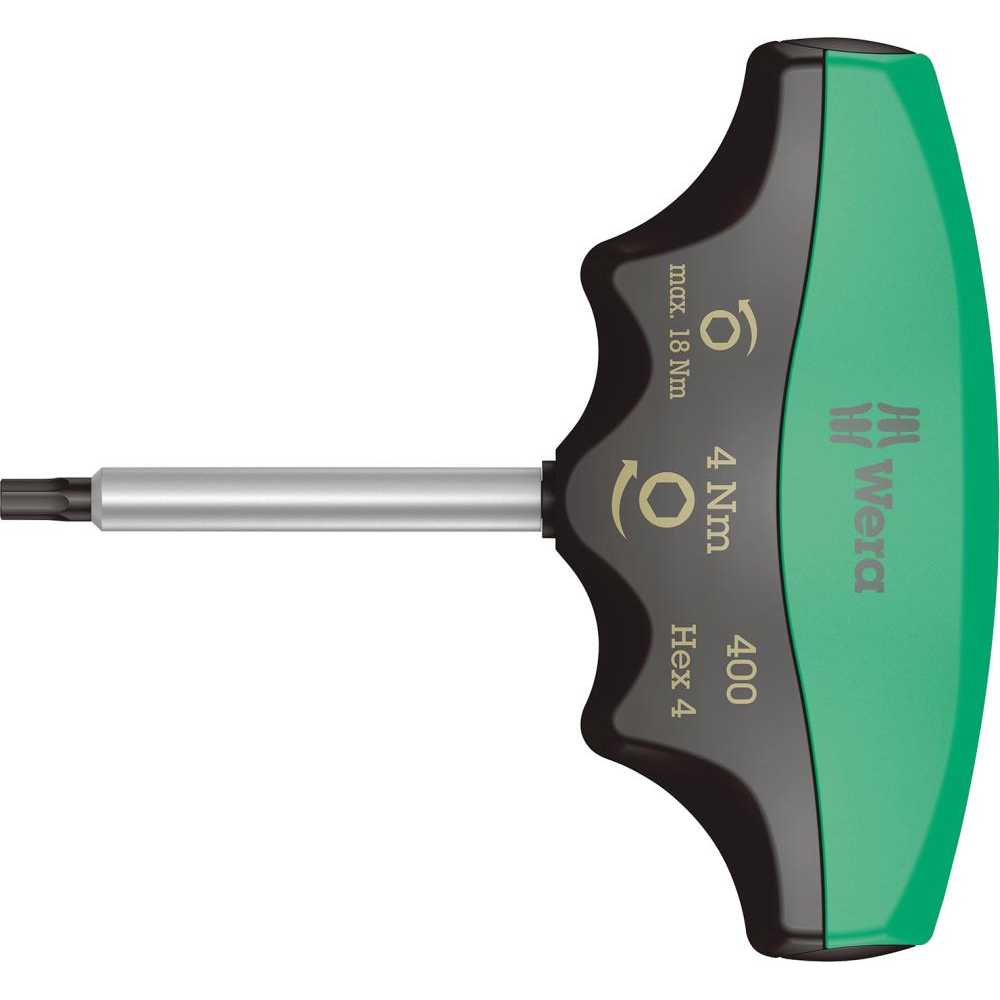 Drehmomentindikator für 6-kant-Schrauben 400 Hex mit T-Griff 4x60mm 4Nm Wera