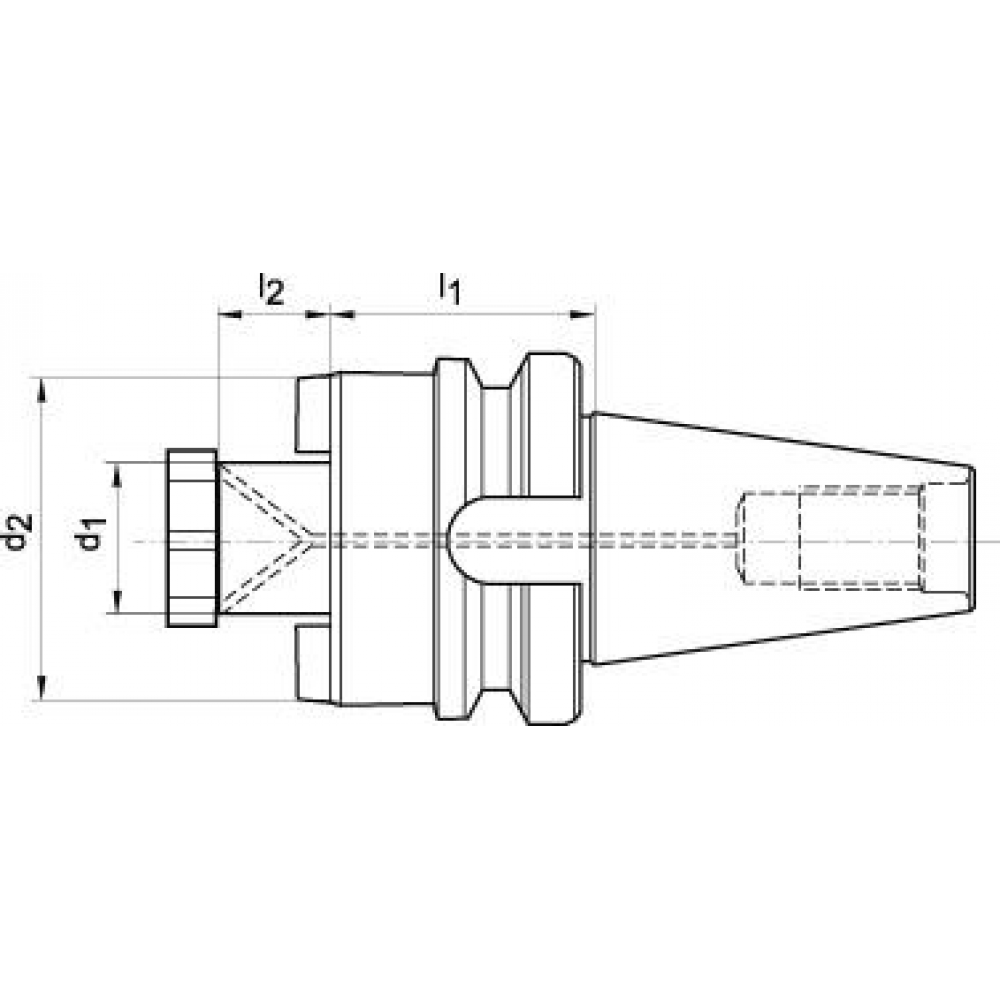 Aufsteckfräsdorn Aufsteckfräserdorn JISB6339AD A100 BT40- 27mm FORTIS
