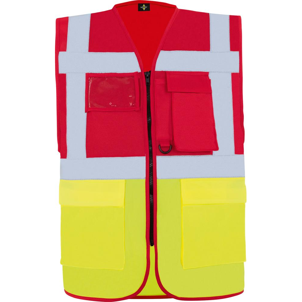 Warnweste Hamburg Wanrweste rot/gelb Gr.2XL