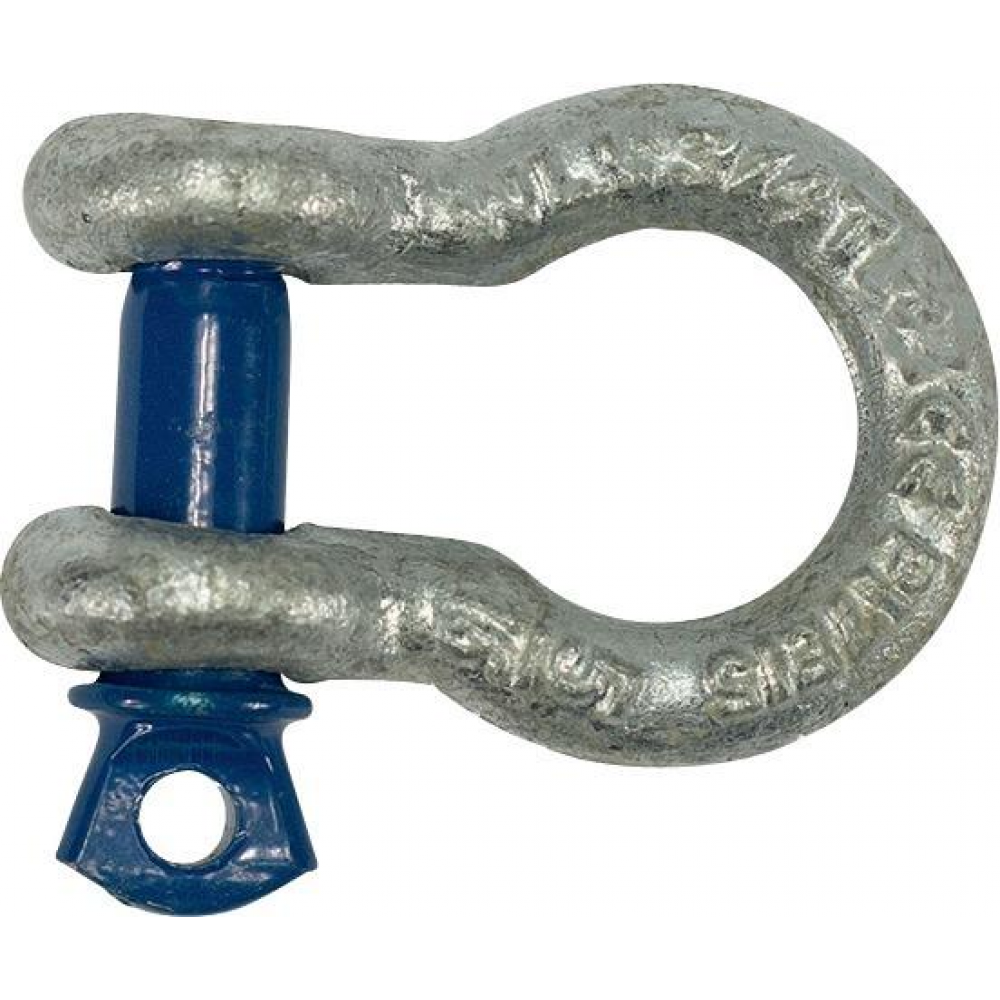 Schäkel geschweift 5,0mm 3/16" hochfest Stahl verzinkt