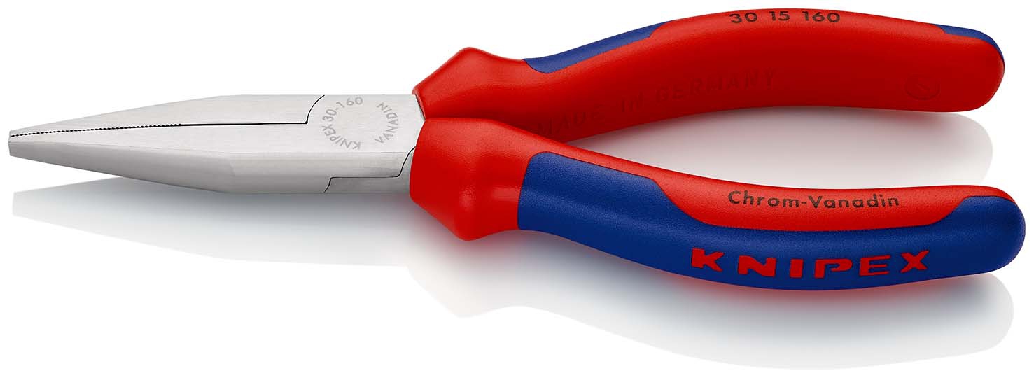 Langbeckzange Form1 flach Form1 mit Griffen mitPVC-Überzug 160mmKNIPEX