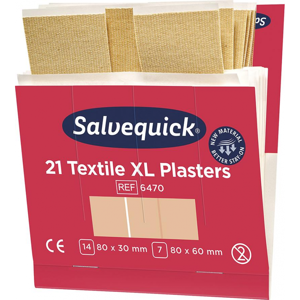 Nachfüllpackungen Salvequick 6x21PTextil extra groß