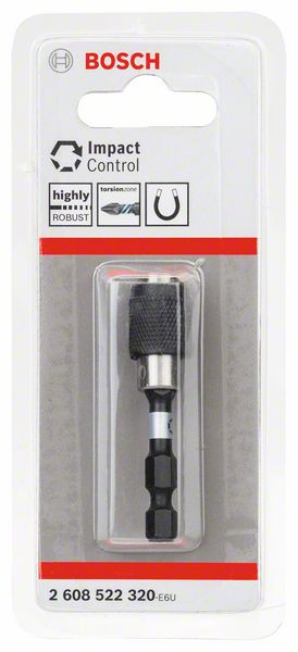 Bosch Impact Control Schnellverschluss-Bithalter, 1-tlg, 1/4-Zoll, L 60 mm