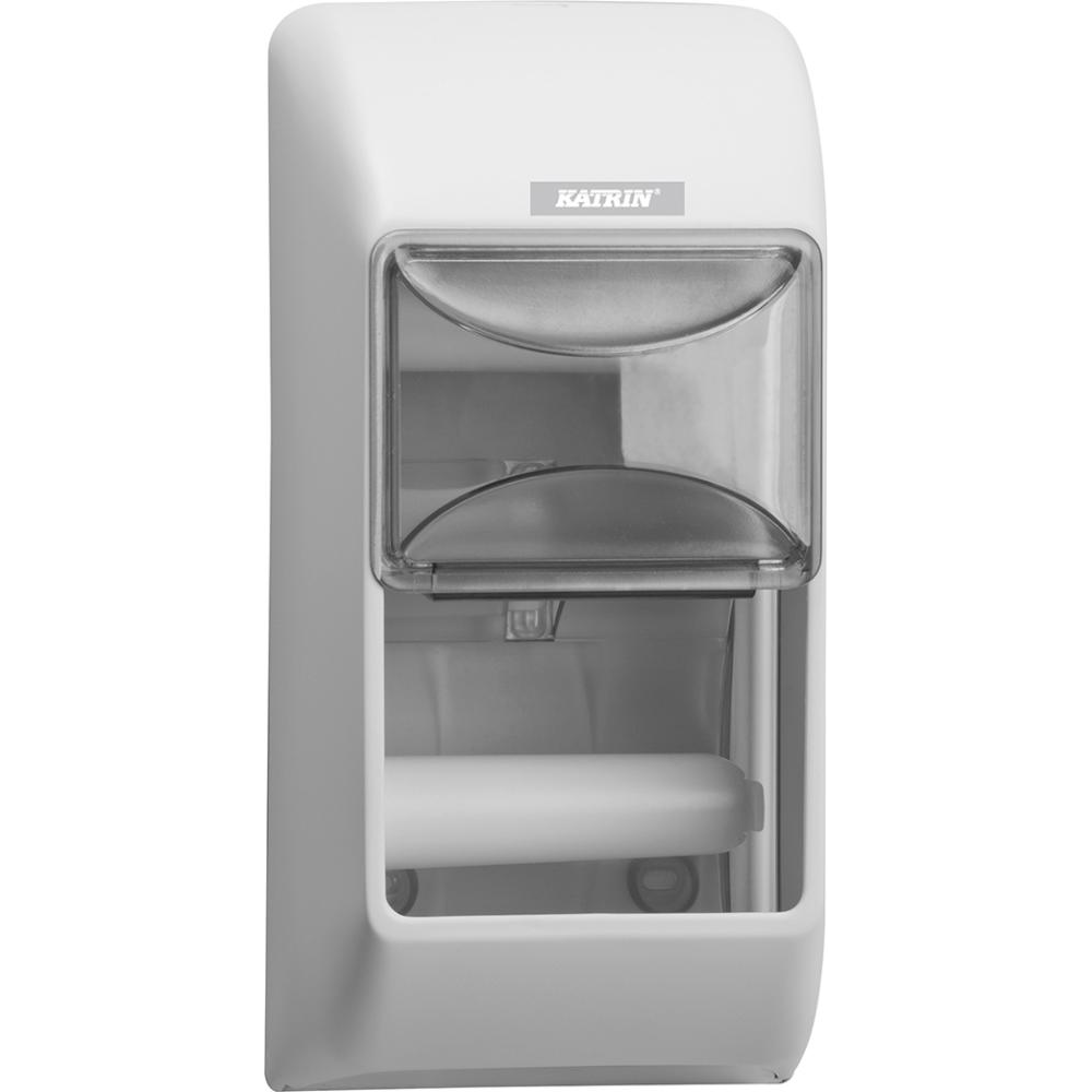 Toilettenpapierspender KATRIN papierspender f 2. Rollen weiss