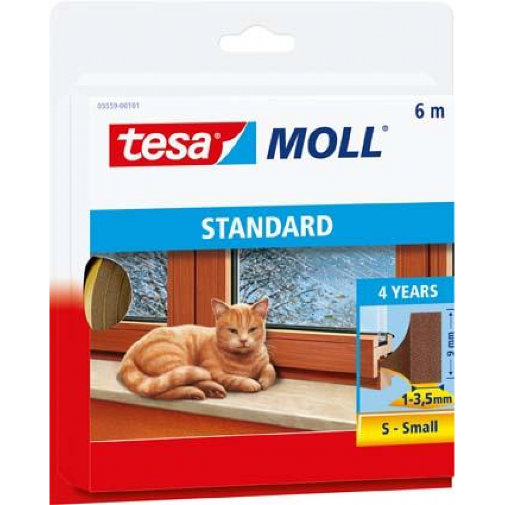 tesamoll PVC-Langzeit-Dichtung 5559 PVC-Dichtung braun 6m:9mmtesa
